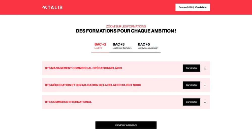 Projet Talis — détail